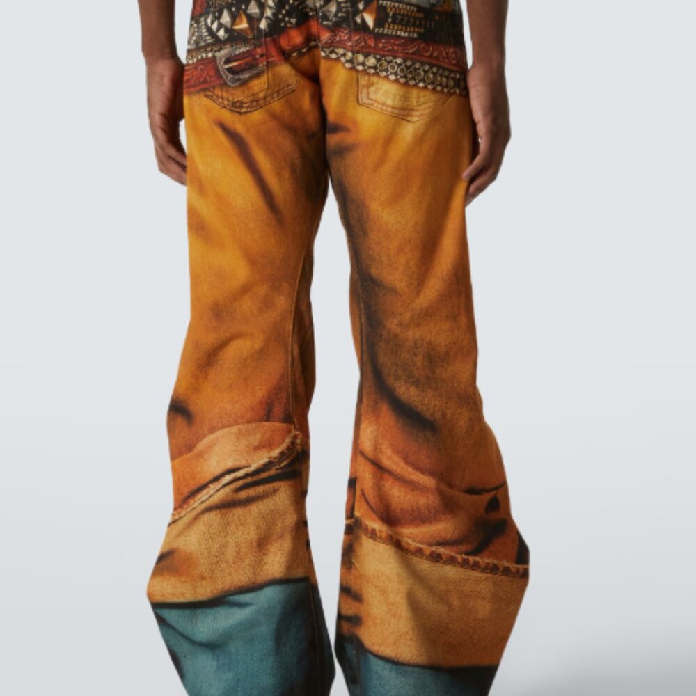 Acne studios 2006 trompe l'oeil barrel-leg jeans - Picture 2 of 2